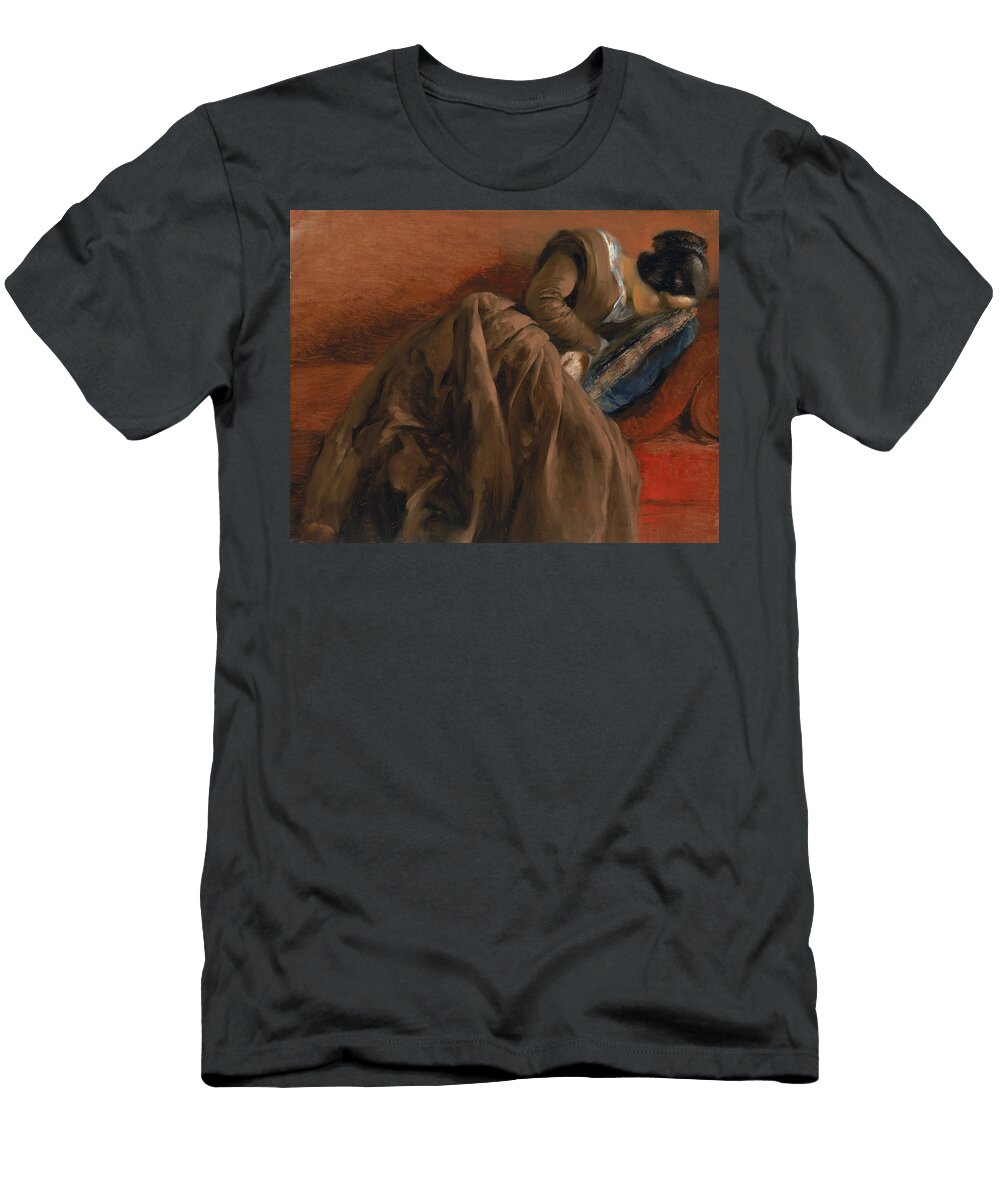 Emilie the Artists Sister Asleep Adolph Friedrich Erdmann Von Menzel T-Shirt