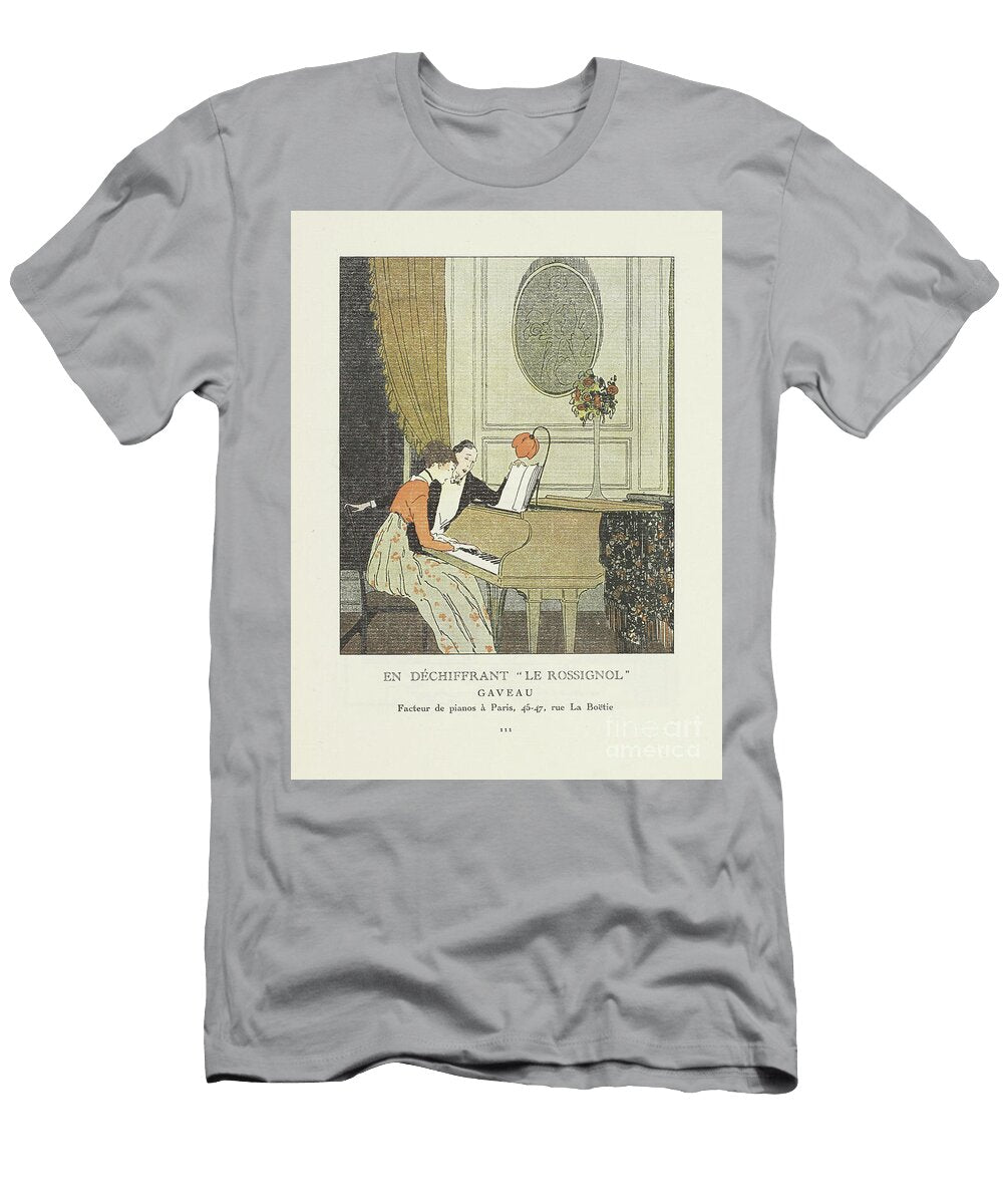 En Dechiffrant Le Rossignol Advertisement From From LA Gazette Du Bon Ton 1914 French School T-Shirt