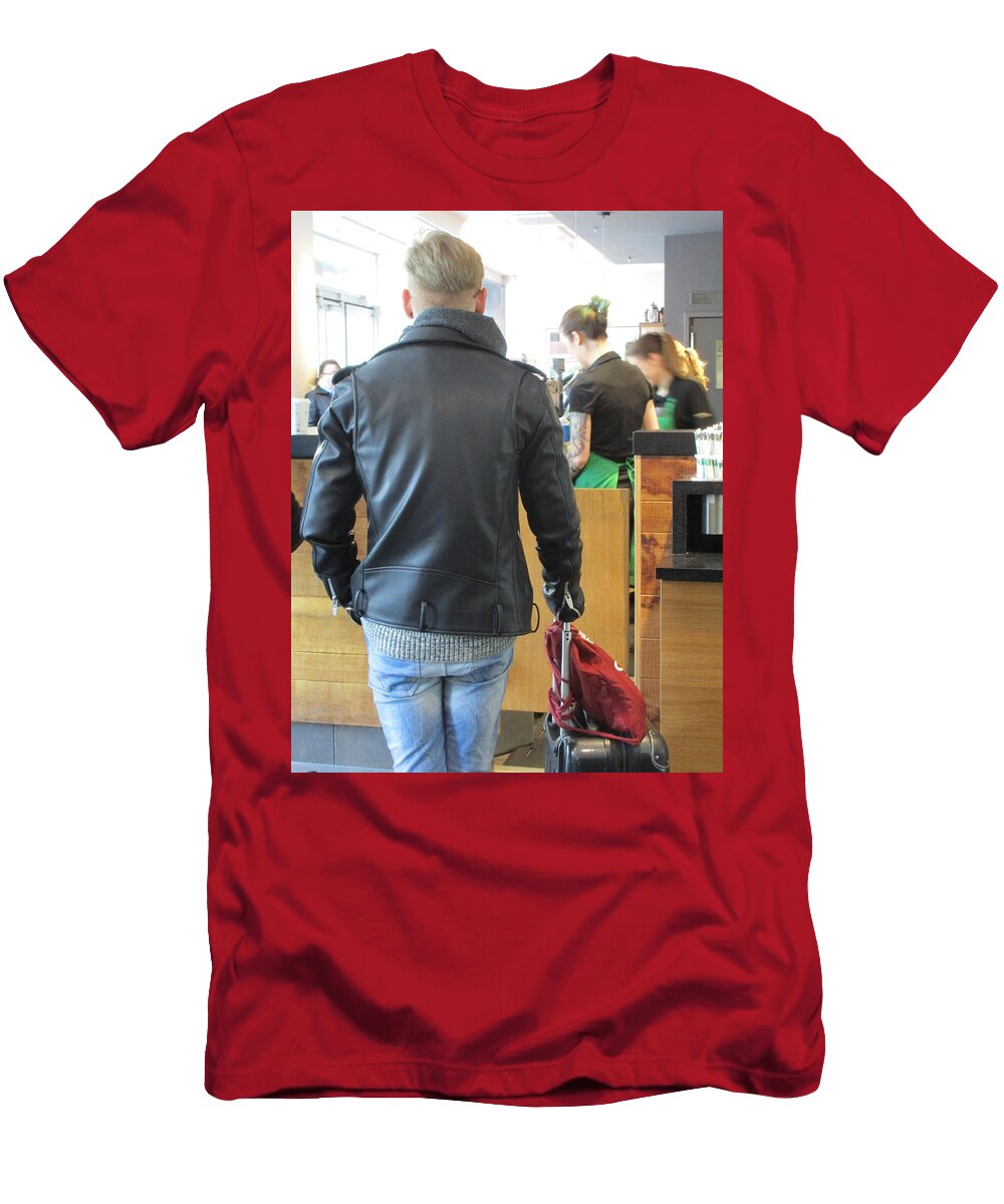 Euro Guy At Starbucks Cologne Ruth Ann Mertens T-Shirt