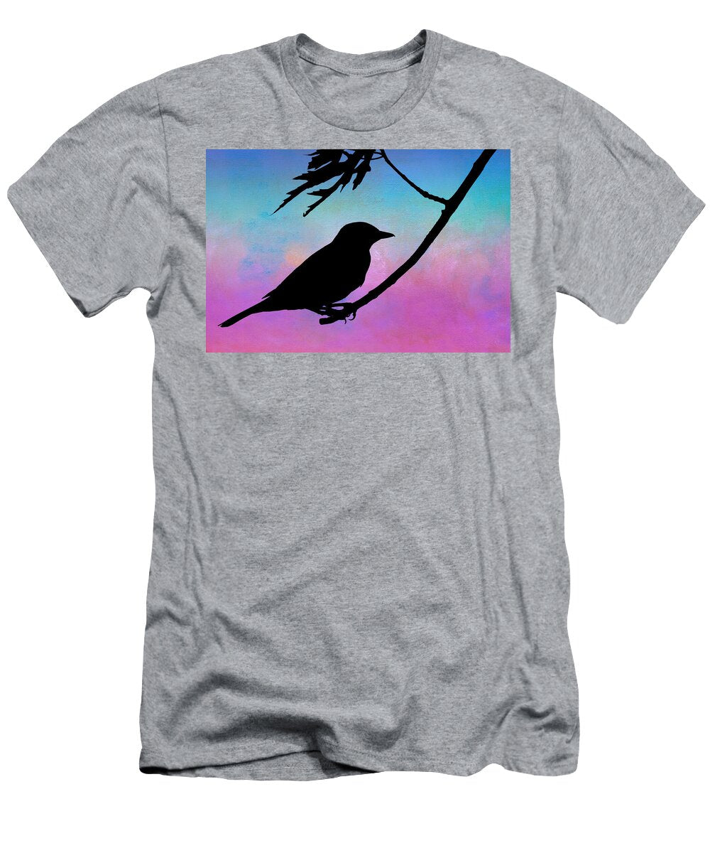 Evening Stillness Bird Silhouette Nikolyn Mcdonald T-Shirt