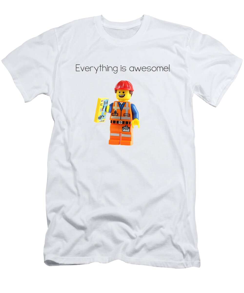 Everything Is Awesome Snappy Brick Photos T-Shirt