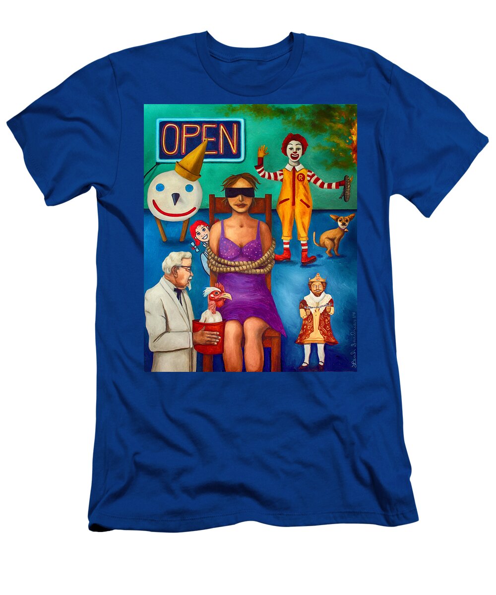 Fast Food Nightmare 3 Edit 2 Leah Saulnier the Painting Maniac T-Shirt