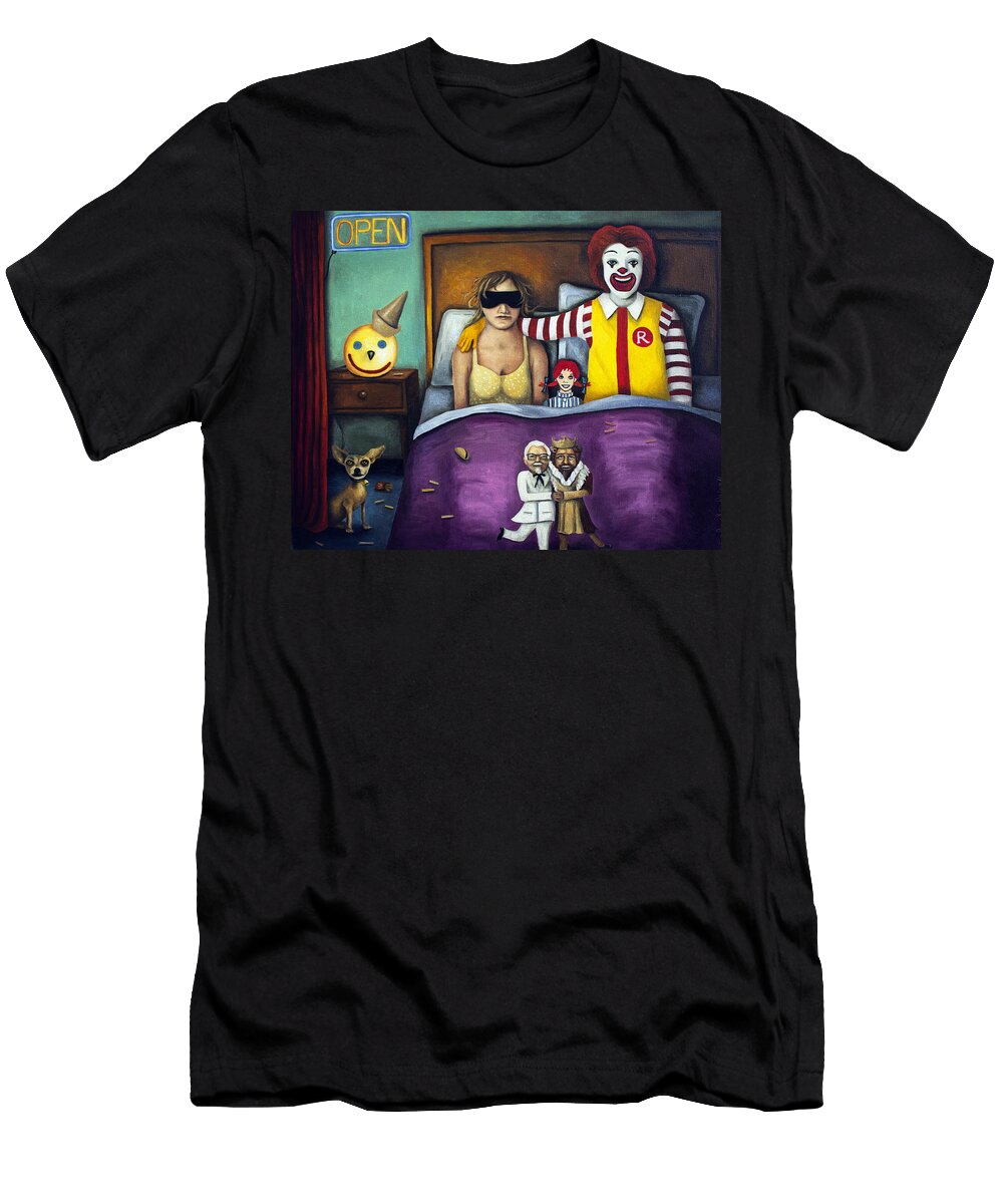 Fast Food Nightmare Leah Saulnier the Painting Maniac T-Shirt