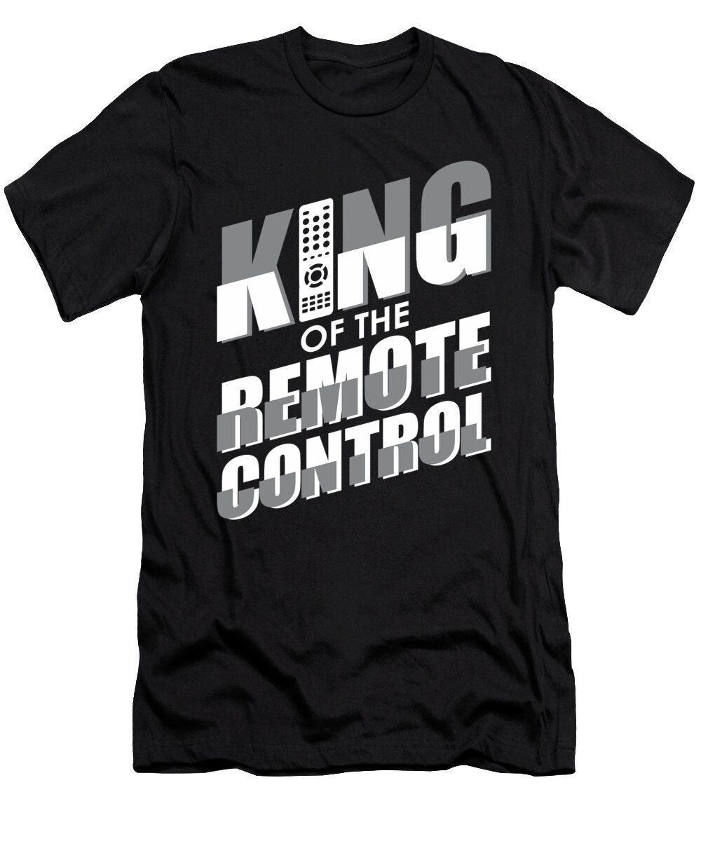 Fathers Day Gift for Dad Who Loves Tv Remote Dark Nikita Goel T-Shirt