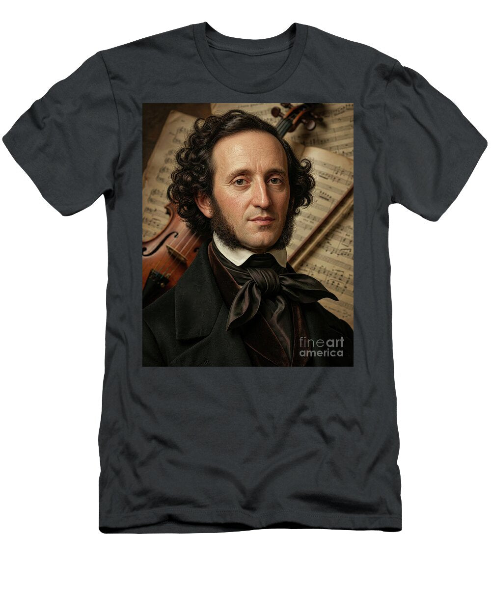 Felix Mendelssohn the Romantic Prodigy Gianpiero Lauretta T-Shirt