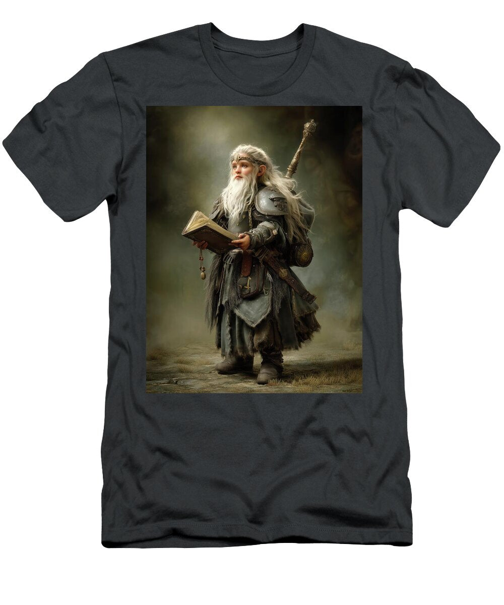 Female Dwarf Cleric Mindscape Arts T-Shirt