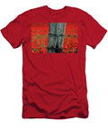 Field of Poppies with a Wooden Post Bernard Jaubert T-Shirt