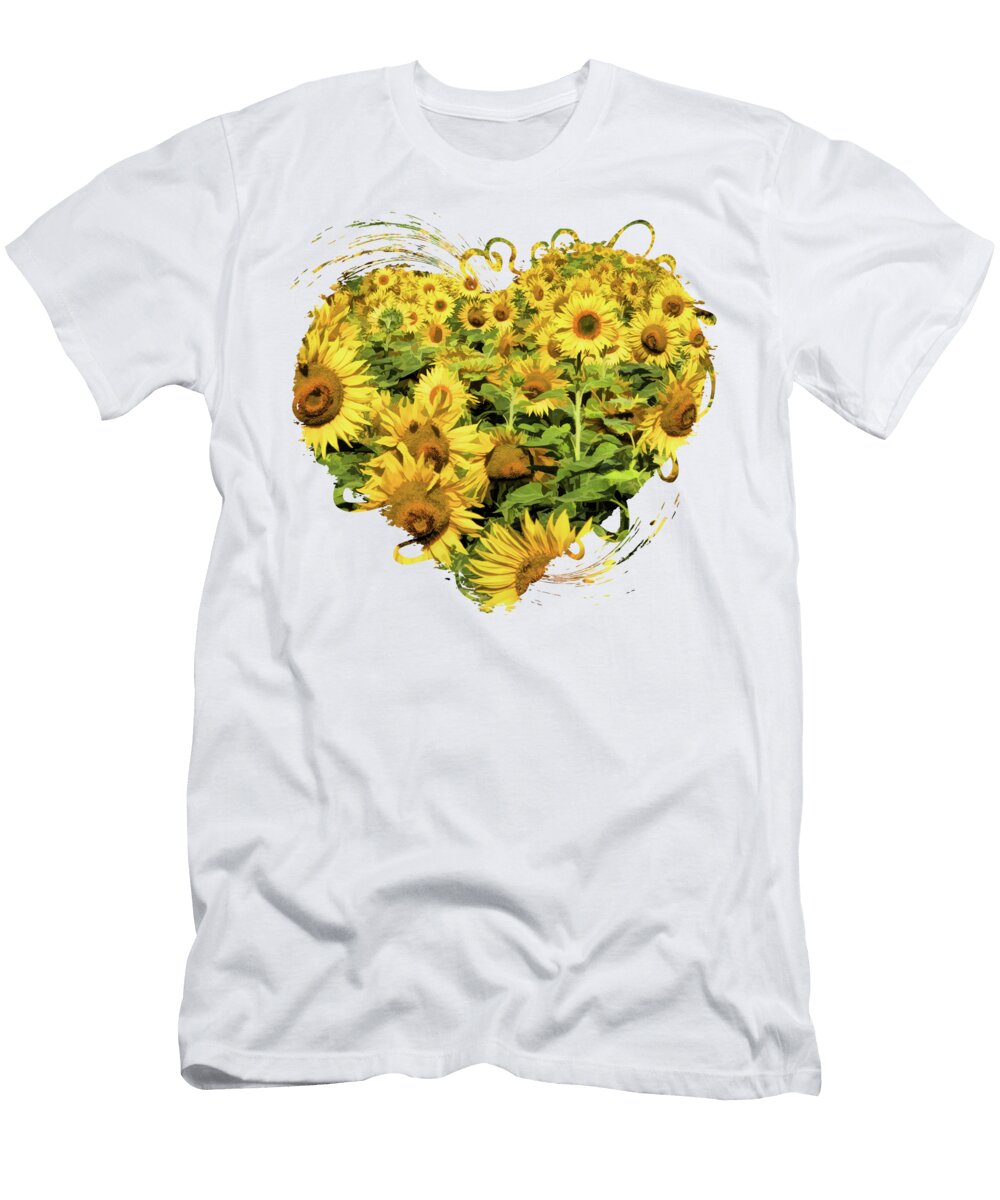 Field of Sunflowers Christopher Arndt T-Shirt