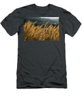 Field on a Hill Side with Dry Feather Grass Calm View Peacefu Dorin Puha T-Shirt