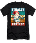 Finally Retired Dad Gnome for Men and Women Sophie Eleanor T-Shirt