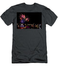 Fireworks Celebration and the City Night Light Background Areeya Yodplob T-Shirt