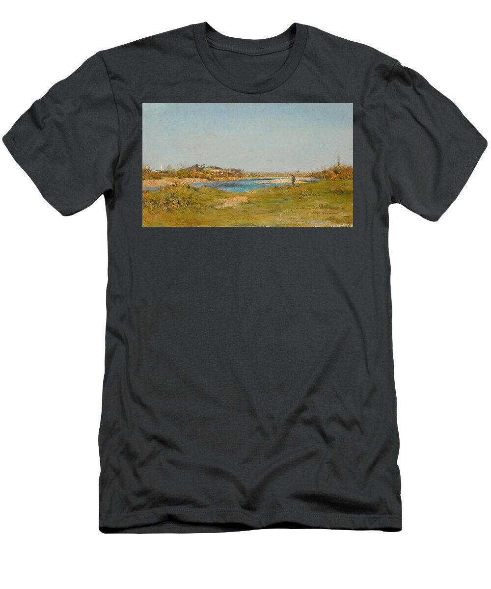 Fishermen Near Pau Art Ivan Pavlovich Pokhitonov Ukrainian T-Shirt