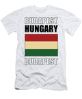 Flag of Hungary Iconic Bridges Crossing Hungarys Architectural Marvels Dnt Prints T-Shirt