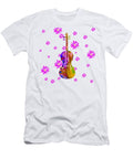 Flower Violin Music Art Sharon Cummings T-Shirt
