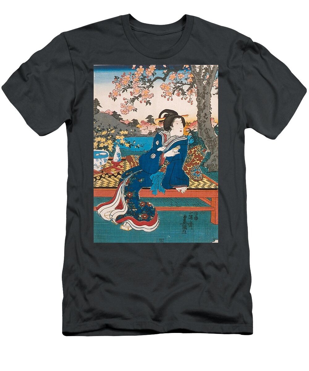 Flowers Circa Utagawa Kunisada Toyokuni Iii Japanese T-Shirt