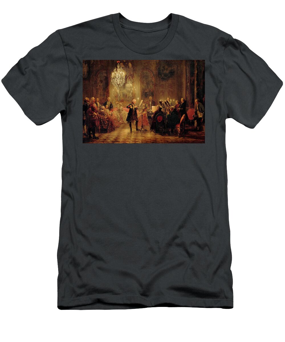 Flute Concert with Frederick the Great in Sanssouci 1852 Adolph Menzel T-Shirt