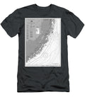 Fowey Rocks to Alligator Reef Florida Nautical Chart Map 2023 Black and White Carol Japp T-Shirt