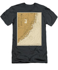 Fowey Rocks to Alligator Reef Florida Nautical Chart Map 2023 Sepia Carol Japp T-Shirt