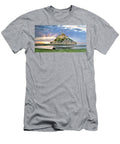 France Normandy Mont Saint Michel Atlantic Ocean English Channel Two People At Dusk Claudio Leolini T-Shirt