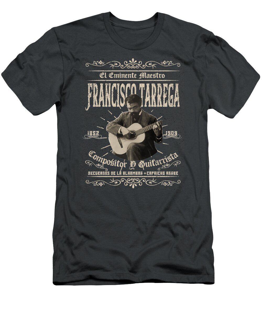 Francisco Tarrega Composerguitarist Isla Dominic T-Shirt