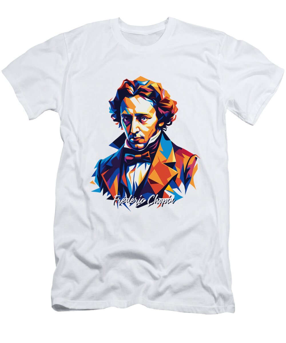 Frederic Chopin 1 in Wpap Pop Art Vectorart Nesia T-Shirt