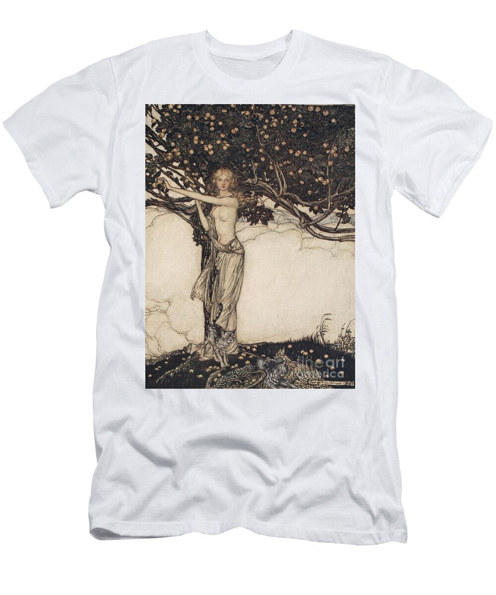 Freia the Fair One Illustration From the Rhinegold and the Valkyrie Arthur Rackham T-Shirt