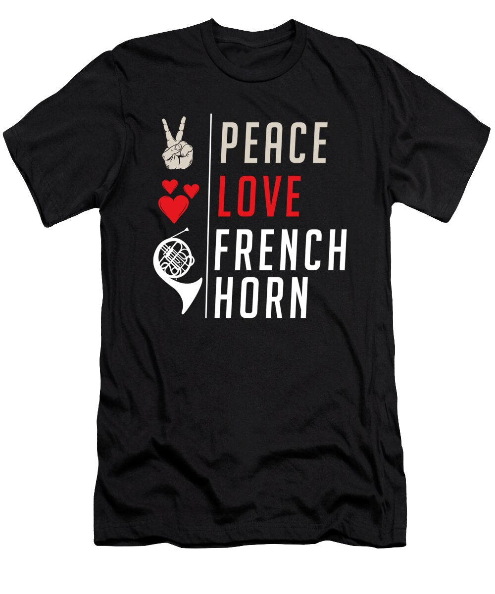 French Horn Instrument Cor Dharmonie Tenshirt T-Shirt