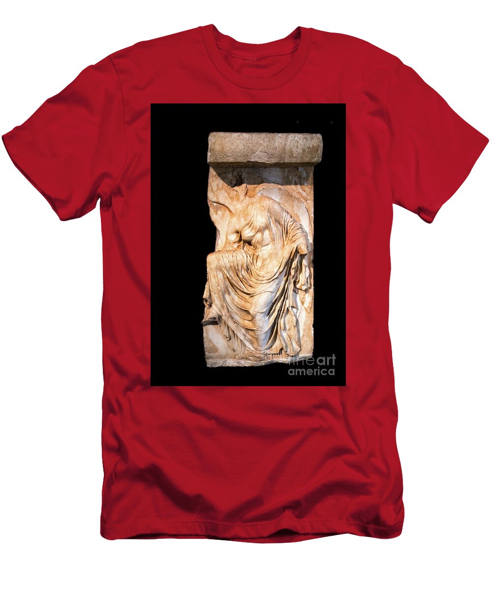 Frieze of Nike Adjusting Her Sandal Acropolis Athens Greece M G Whittingham T-Shirt