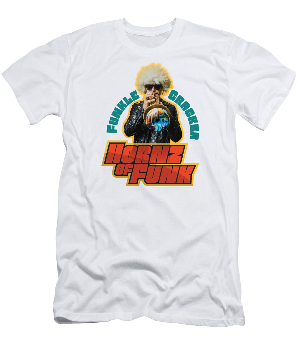 Funkle Cracker Hornz of Funk Tony Camm and Stan Webb T-Shirt