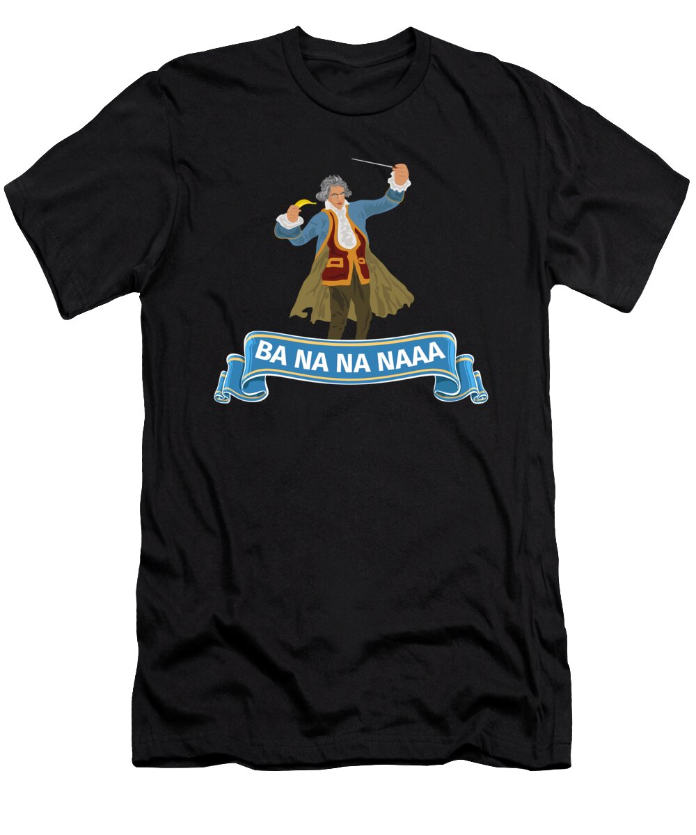 Funny Bananana Ludwig Van Beethoven Composer Design Jacob Hughes T-Shirt