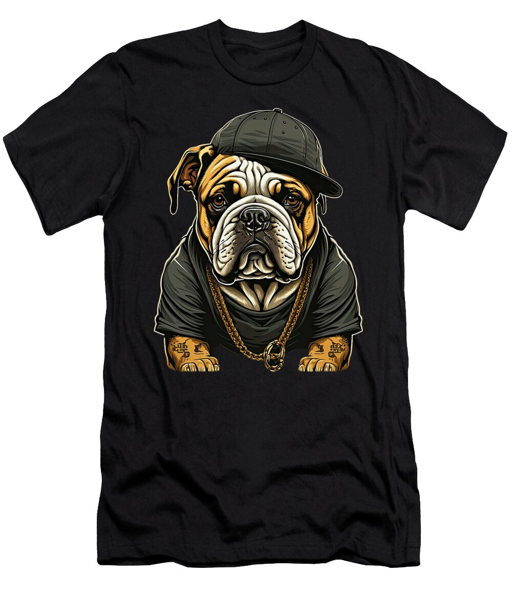 Funny Bulldog Dog Rap Hiphop Rapper Rb Men Sophie Eleanor T-Shirt