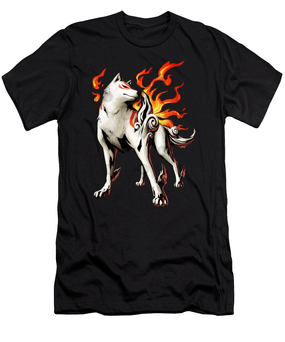 Funny Celestial Goddess Okami Video Game T-Shirt