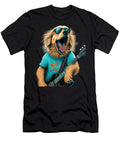 Funny Golden Retriever Rock Roll Music Guitar Sophie Eleanor T-Shirt