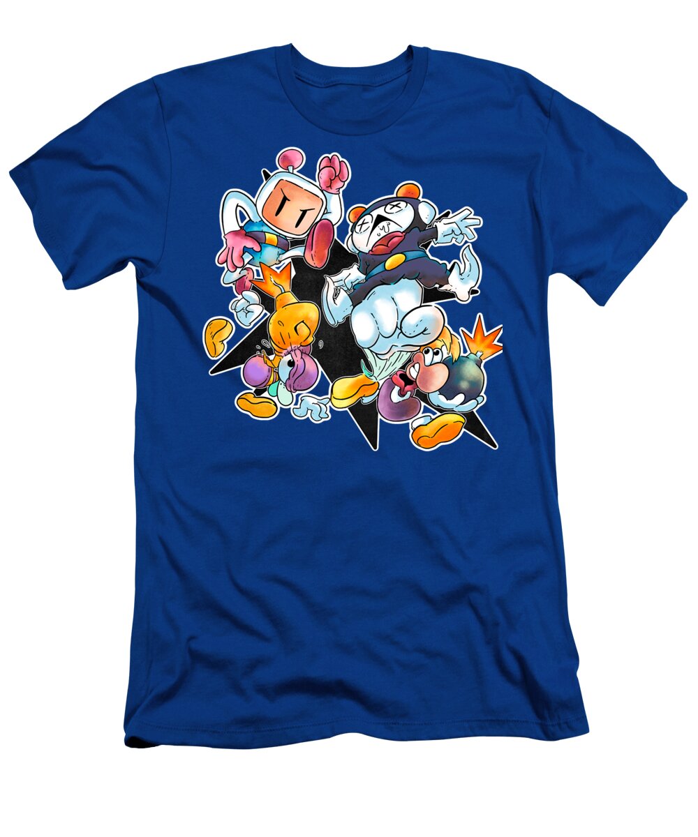 Funny Man Rayman X Bomberman Douxie Grimo T-Shirt