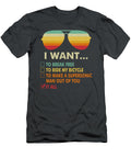 Funny Music Lover I Want It All Music Zoeidx Baldu T-Shirt
