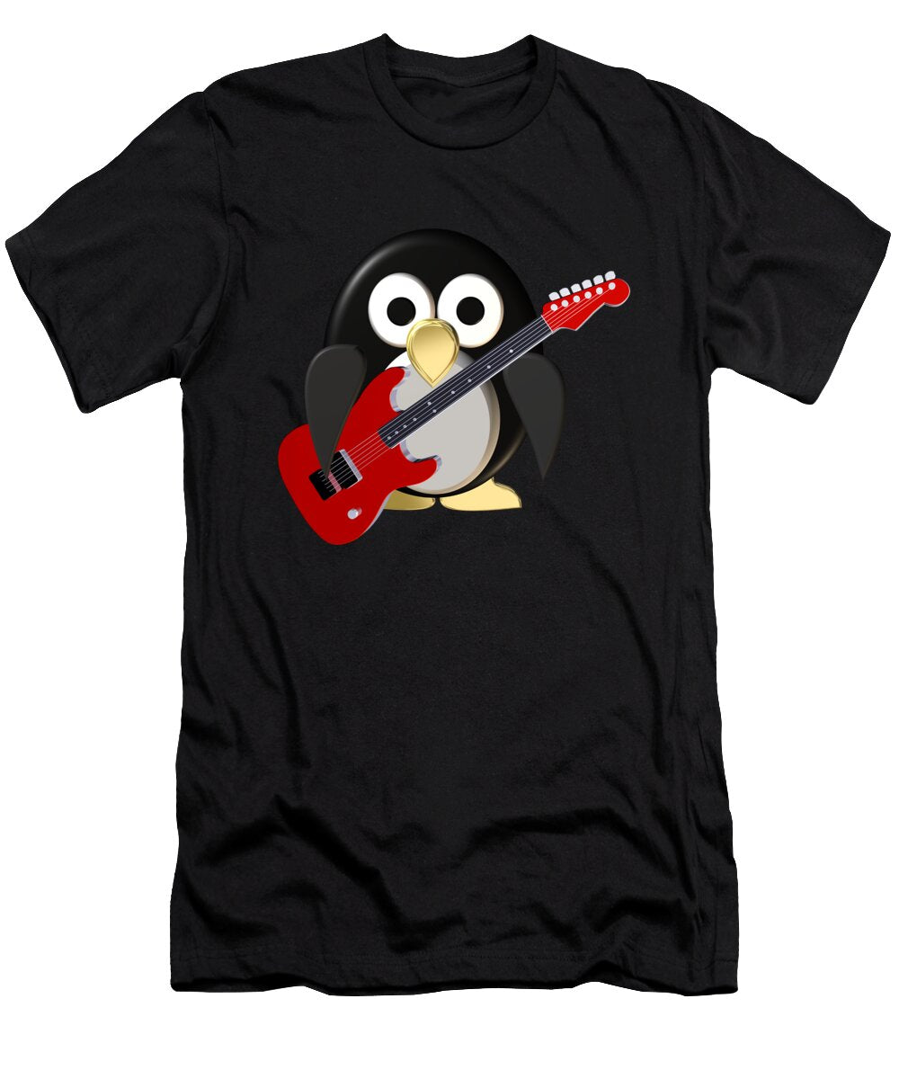 Funny Penguin with Guitar Igor Sinitsyn T-Shirt