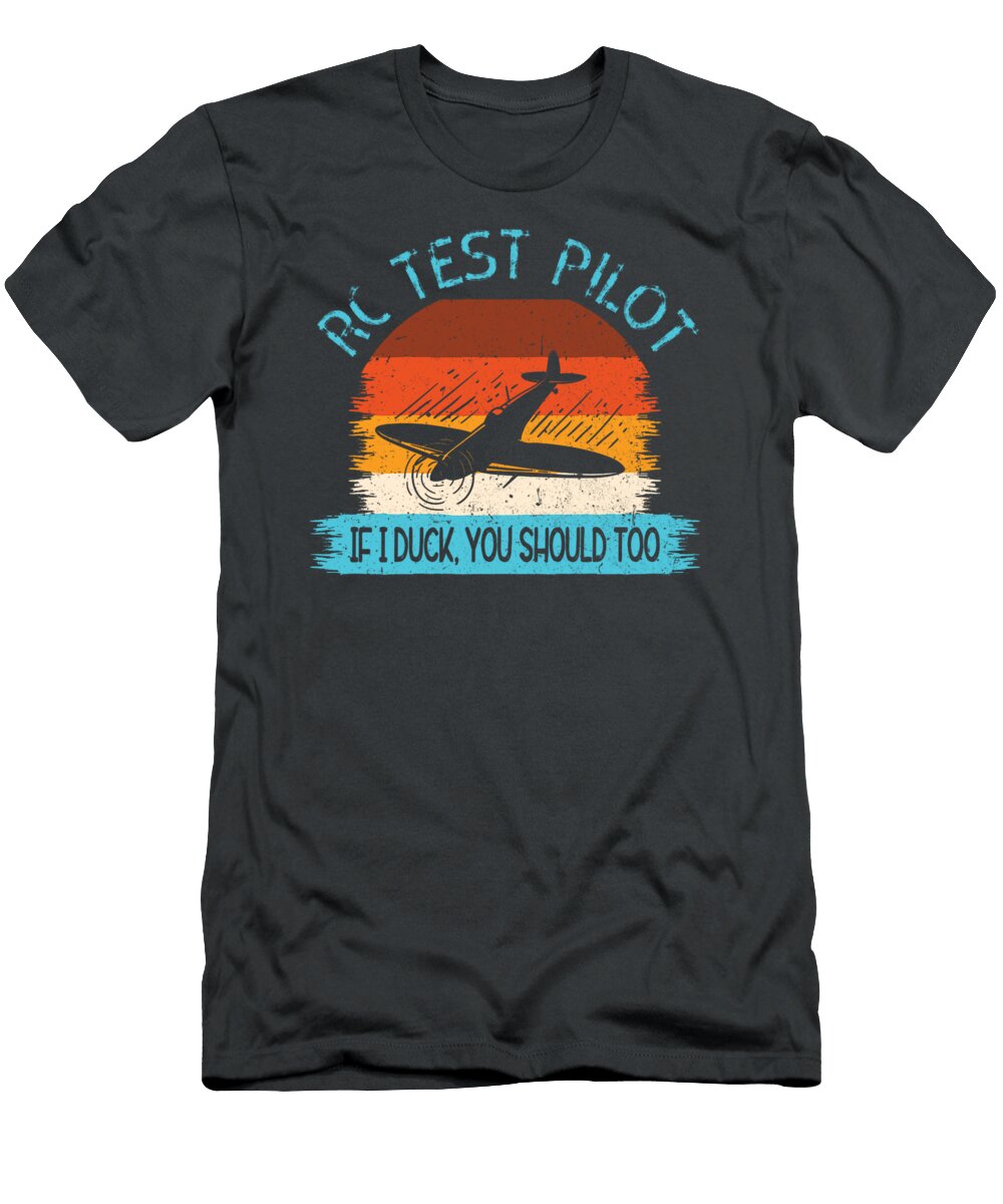 Funny Rc Test Pilot Remote Controlled Model Plane Hobby Luaip Feben T-Shirt