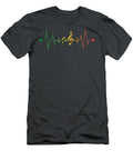 Funny Reggae Music Notes Heartbeat Ekg Rasta Men Women Archiz Rahel T-Shirt