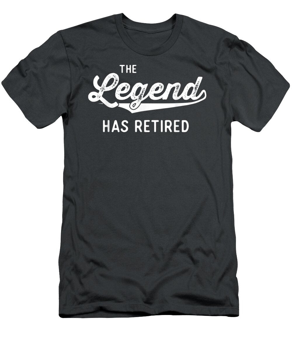 Funny Retirement Men Women the Legend Has Retired Morris Leila T-Shirt