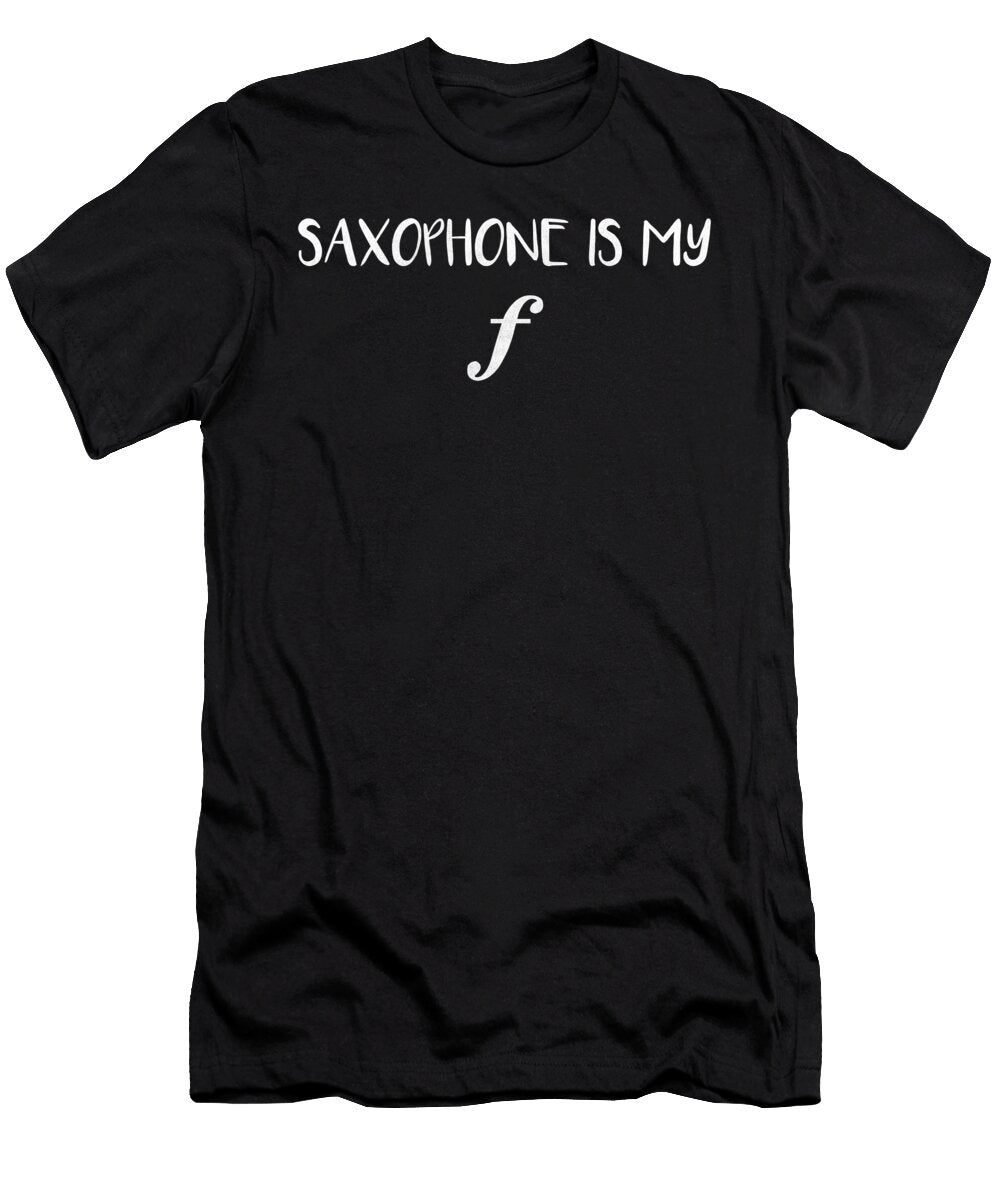 Funny Saxophone Is My Forte Product Jacob Hughes T-Shirt