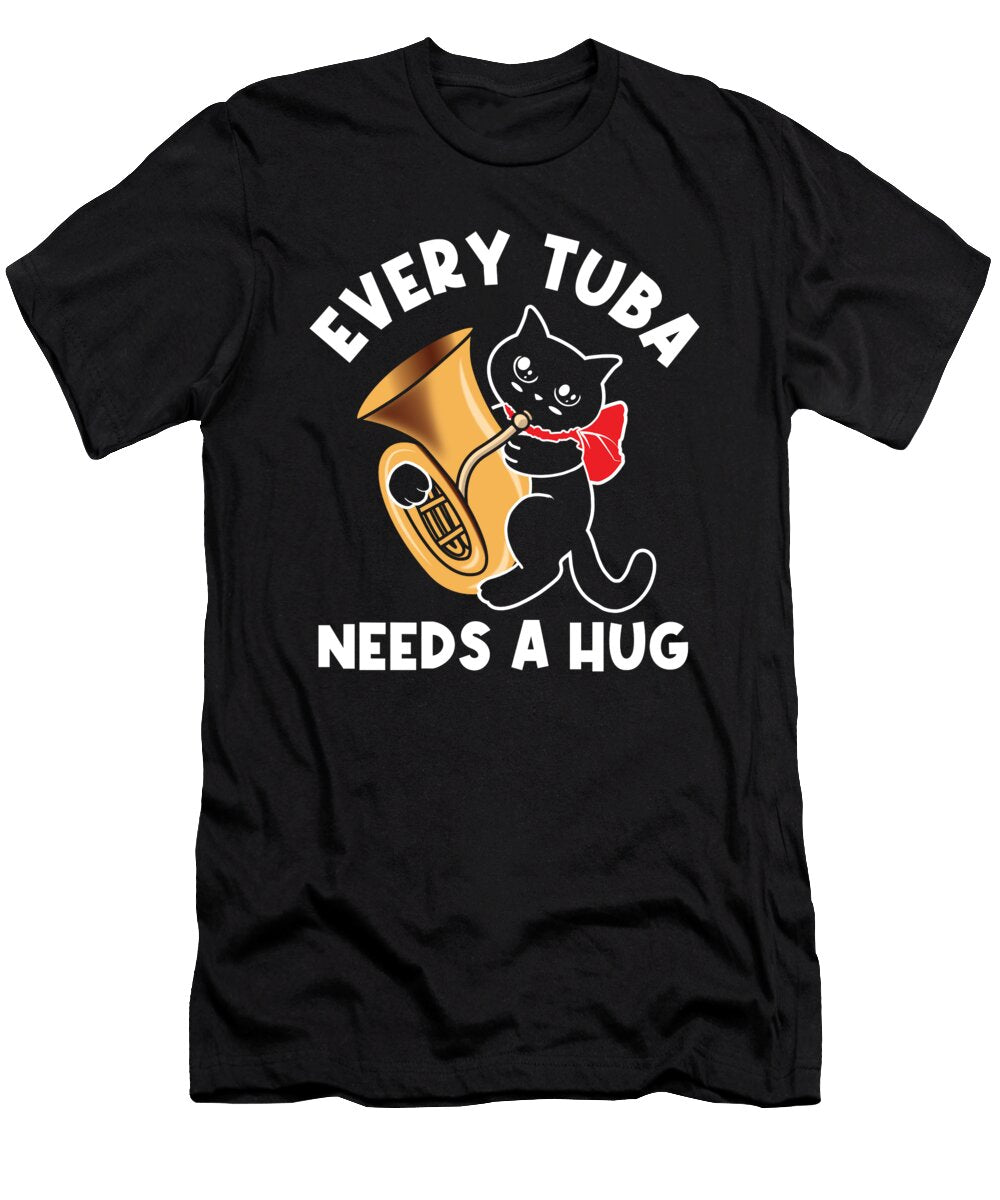 Funny Tuba Player Cat Me T-Shirt