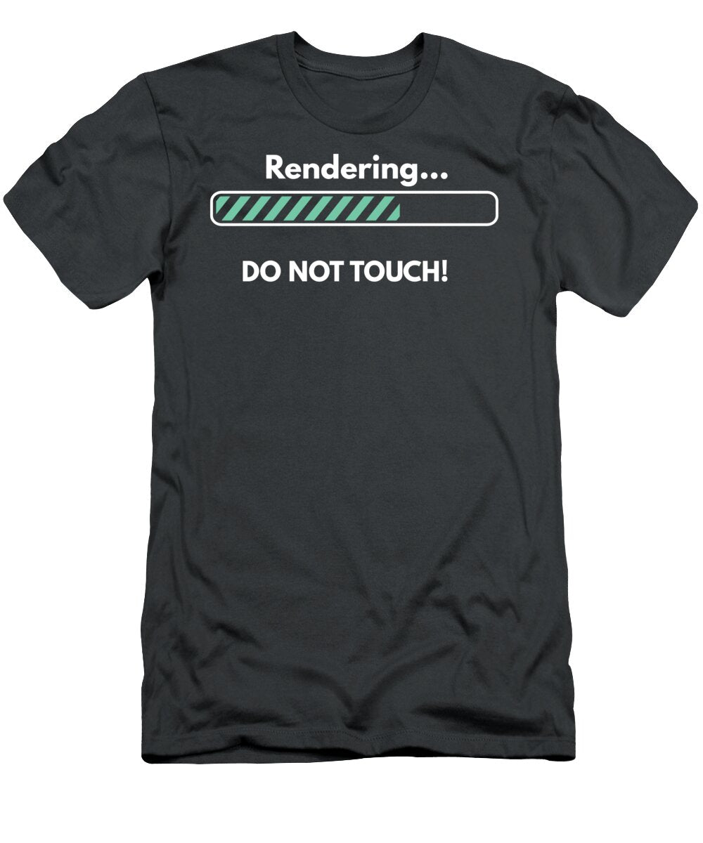 Funny Video Editing Rendering Do Not Touch Video Editor James C T-Shirt