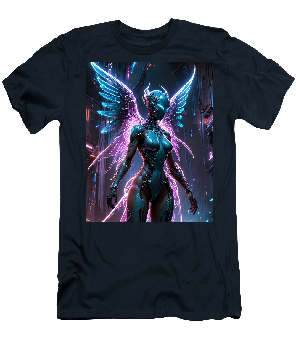 Futuristic Cyber Angel Tricky Woo T-Shirt