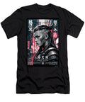 Futuristic Cyber Warrior in Neon City Lm2kone T-Shirt
