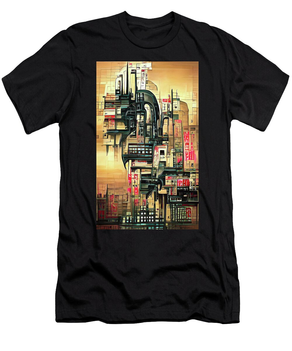 Futuristic Cybergoth City Fantasy Style 03 Matthias Hauser T-Shirt