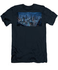 Futuristic Cyberpunk Cityscape Mango Art T-Shirt