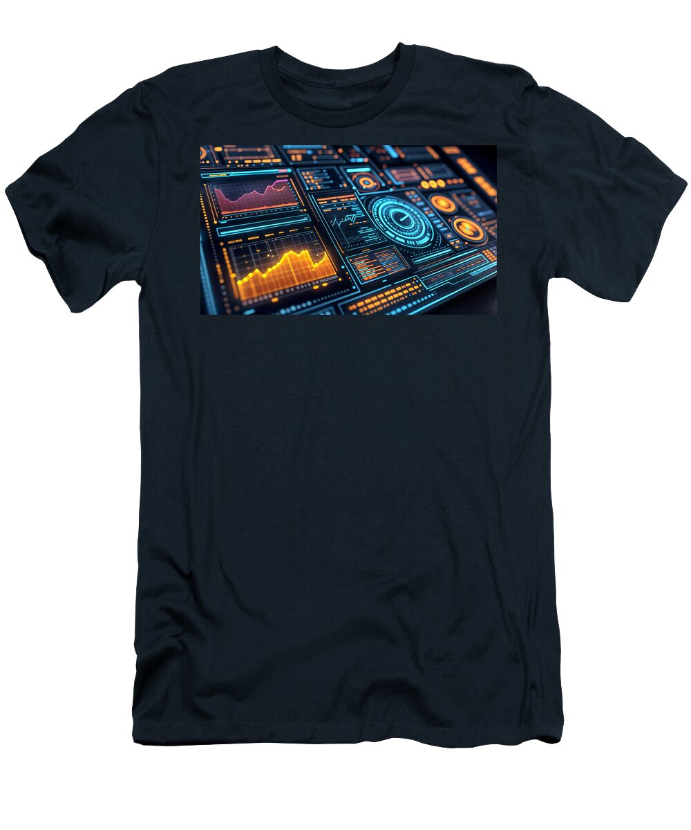 Futuristic Dashboard Mango Art T-Shirt