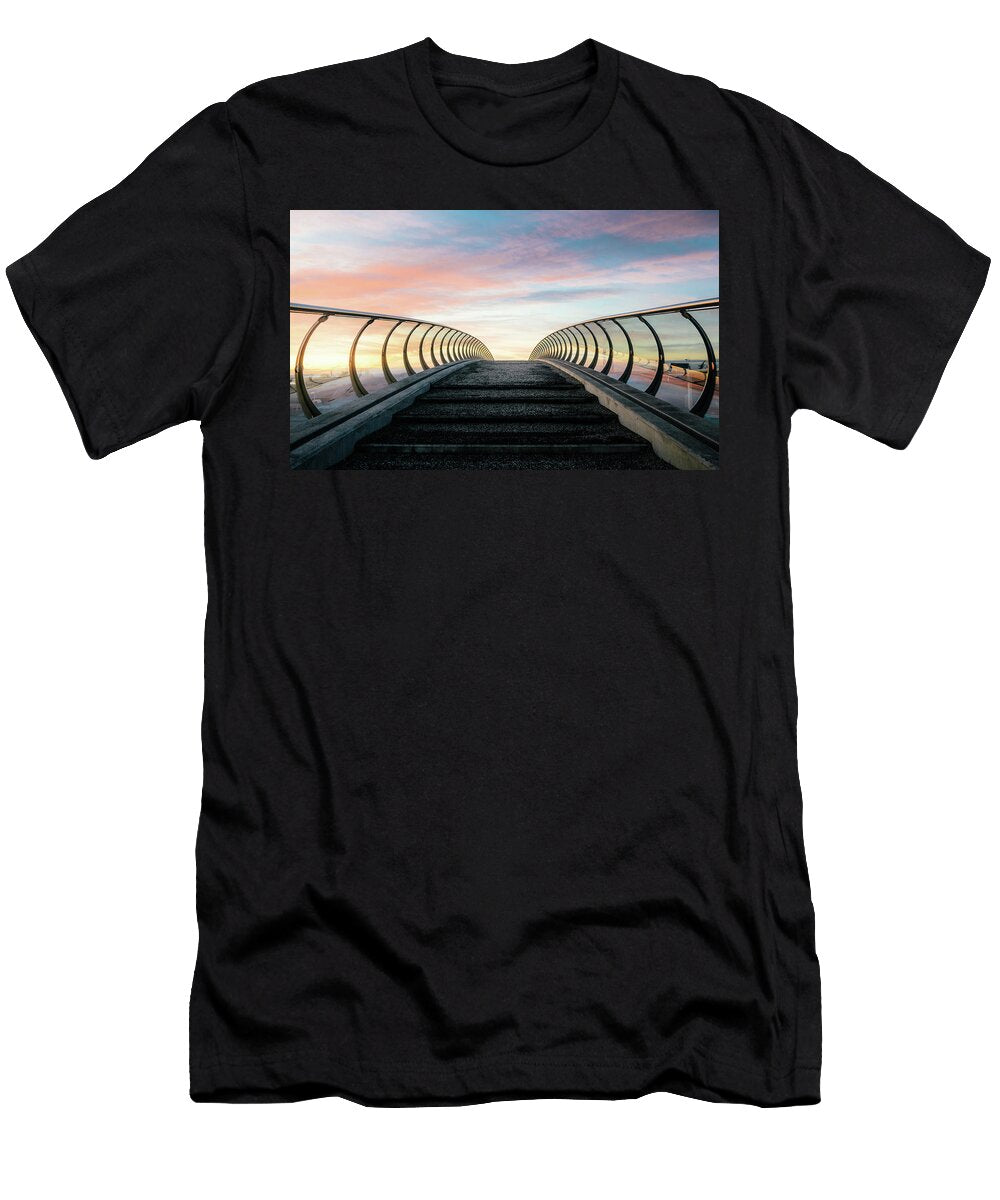Futuristic Pedestrian Bridge Alexandre Rotenberg T-Shirt