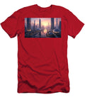 Futuristic Sunset Cityscape Mango Art T-Shirt
