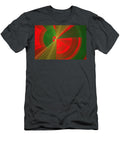 Futuristic Tech Disc Green and Red Fractal Flame Keith Webber Jr T-Shirt
